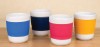 Ceramic Travel Cups With Silicone Heat-resistance