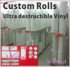 Custom Rolls of high tack ultra destructible vinyl materials