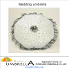 Lace applique hem all over spot elegant bridal parasol Wedding Umbrella