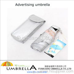New style UV protection pocket 5 folding advertising umbrella