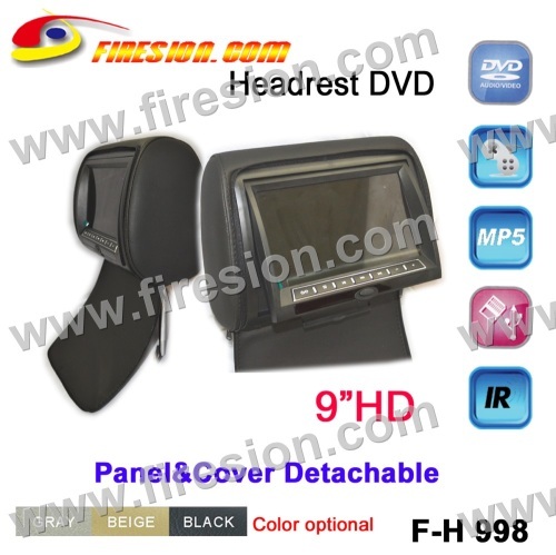 Head rest DVD 9inch touch panel digital screen