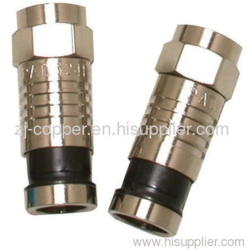 Compression Style F Connector for RG6/U