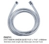 Stainless Steel Single Clip Telescopic Shower Hose