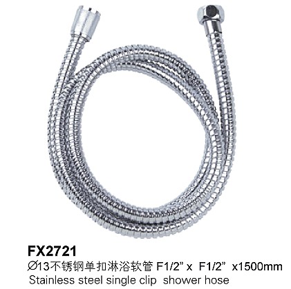 Stainless Steel Single Clip Shower Hose