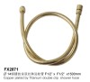 Copper Plated By Titanium Double Clip Shower Hose