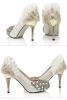 new fashion pteris high heel wedding bridal shoe for lady FX-YJR07118