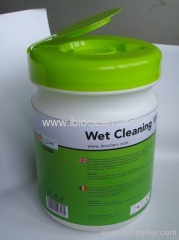 Alcohol free computer cleaning wet wipes