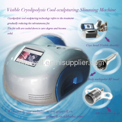 Zeltiq cryotherapy body shaping fat reduce cryolipolysis with LED screen visible handle