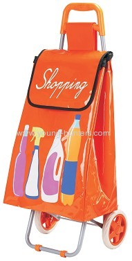 Satin Portable Folding Shopping Trolley