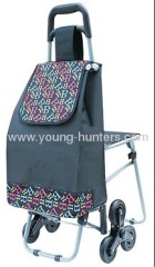 Climb Stairs Folding Shopping Trolley With Chair