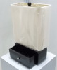 Cube shade practical innovative table lamp with drawer for house