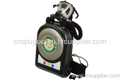 4 hours, oxygen respirator, respirator, positive pressure oxygen respirator, breathing apparatus