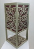 Contemporary square wood laser cut lamp for bedroom decoration TL047