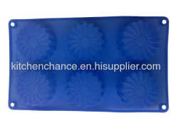 flower blue silicone Novelty Cake Pans