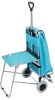 telescopic foldable trolley cart