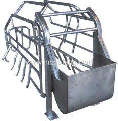 Adjustable farrowing crate for pig farm poultry equipment