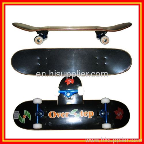 Skate board Canadian Maple PU Wheels Aluminum Fork