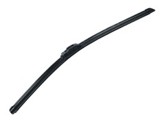Universal type flat wiper blade with natural rubber and spring steel backing