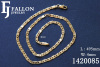 18k gold plated thin necklace FJ 1420085