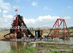 Single Raw Chain Bucket Sand Dredger