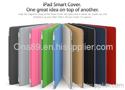 Multi-10 colors Brand New Smart cover for iPad2 new iPad3