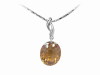 925 sterling silver pendant with color cubic zircon