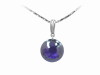 925 sterling silver pendant with color cubic zircon