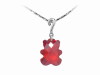 925 sterling silver pendant with color cubic zircon