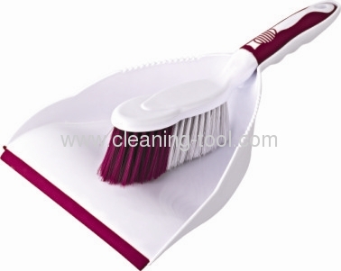 Red Househould Dustpan And Brush