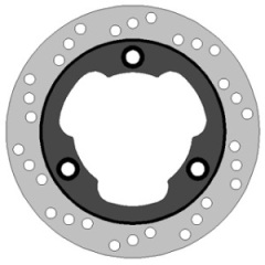 high performance brake rotor of Honda