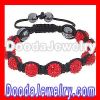 Rhinestone Crystal Ball Beads Weaved Red shamballa bracelet meaning