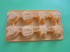 8 cell Chocolate Collection Silicone Bakeware Chocolate Moulds