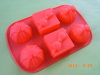 6 Cell Gift Silicone Chocolate Moulds