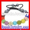 replica austrian crystal shamballa bracelet rainbow wholesale