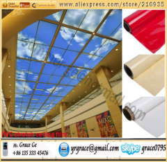 Printed stretch ceiling film