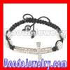 Pave Crystal Cross Bead Shamballa Friendship Bracelets