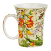 Flower Decal Printing Cambered White Porcelain Mugs