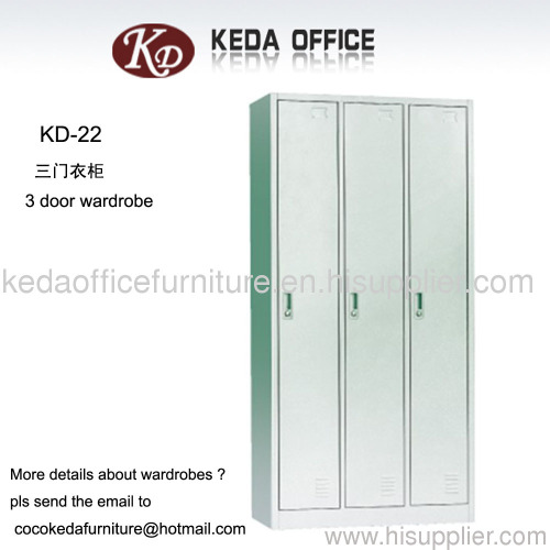 KD-022 steel wardrobe with 3 doors for the staff or the students