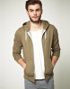 Brown Mens Sport Zip Hoodies