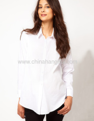 White Long Sleeve Maternity Tunic Tops