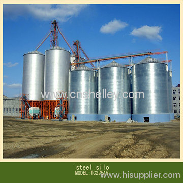 Steel storage silos for maize storage