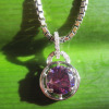 amethyst pendant,925 silver jewelry