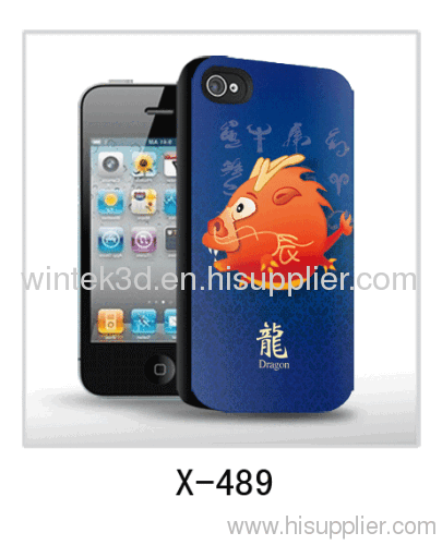 Dragon picture mobile phone 3d cover dragon pictgure,pc case rubber coated,multiple colors available