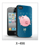 pig pictue mobile phone 3d cover pig picture,for iPhone4 use,pc case rubber coated.