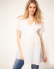 Exclusive Cotton Kaftan Maternity Tunic Tops With Crochet Trim