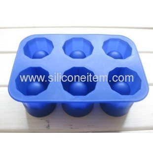 Silicon Ice Cube Tray for 6 forms