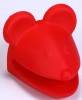 Red Mouse Shape Silicone Oven Gloves