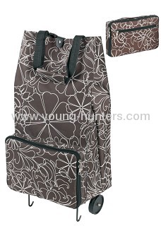 wheeled 600D trolley shopping bags