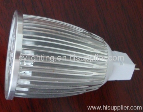 6W Aluminum Die-casted Φ50mm×80mm LED Spot Light with GU10,GU5.3,E27 Optional