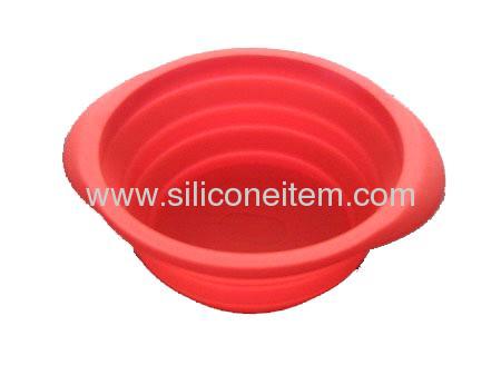 Red Small Silicone Bowl